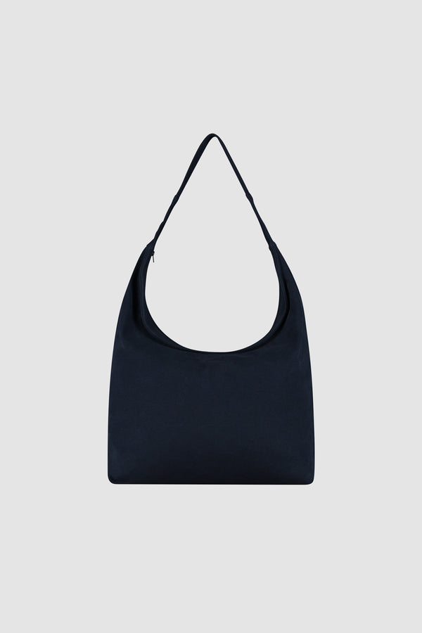 Cotton Bag in Navy, front view