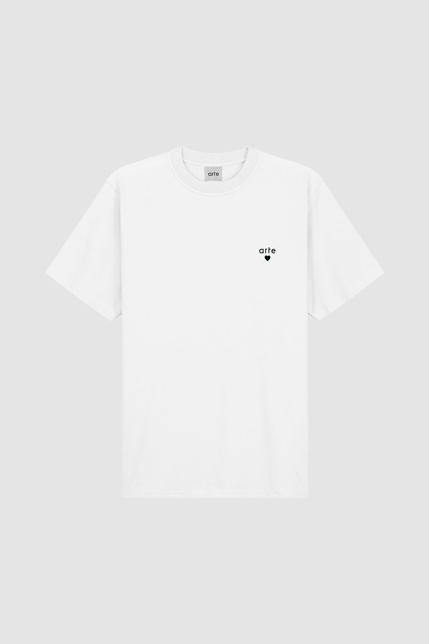 T-shirt avec logo en forme de cœur - blanc