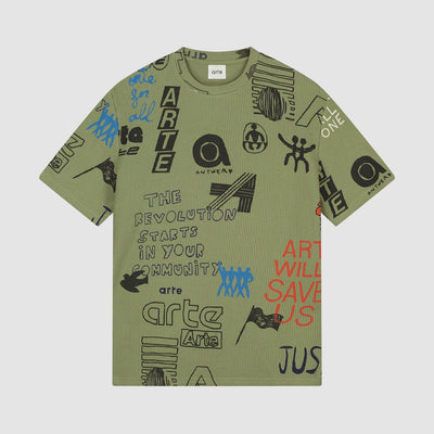 Waffle T-shirt - Green