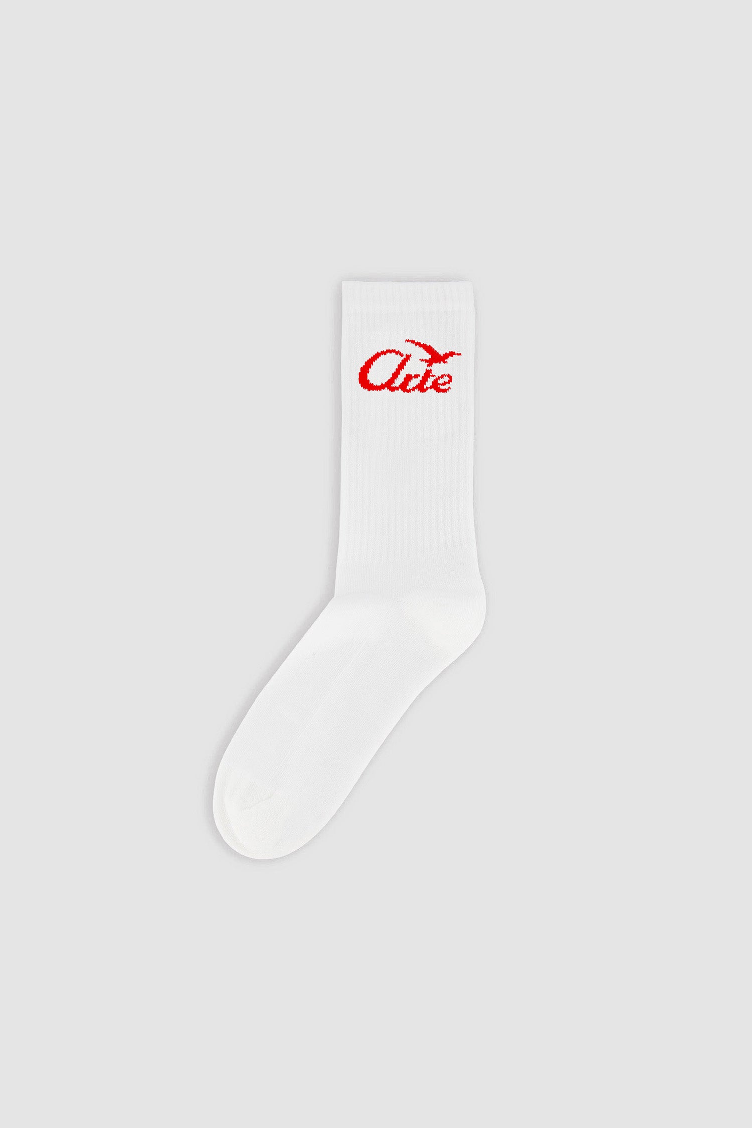 Bird Logo Socks - White