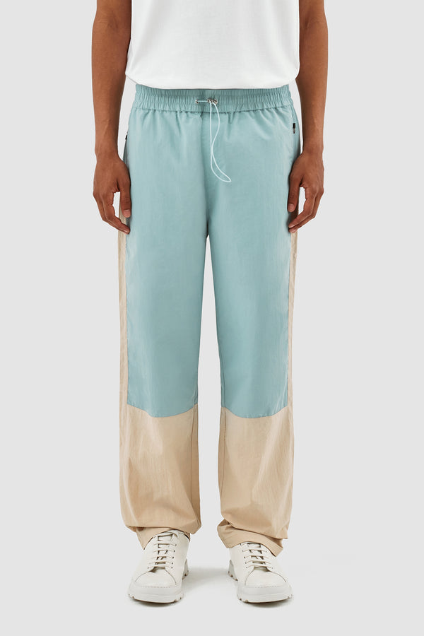 Jeremy Contrast Pants - Light Blue/Cream