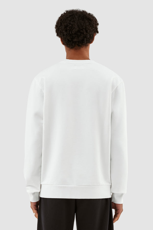 Conrad SS23 Logo Crewneck - White - Arte Antwerp