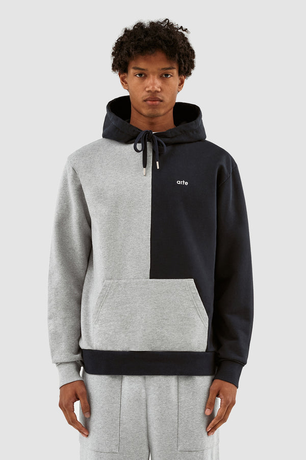 Herbert Colorblock Hoodie - Grey/Navy