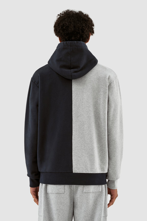 Herbert Colorblock Hoodie - Grey/Navy