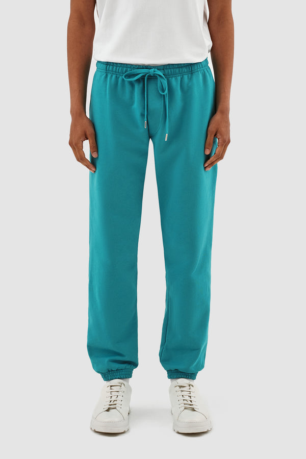 Tristian Heart Logo Pants - Lake Blue