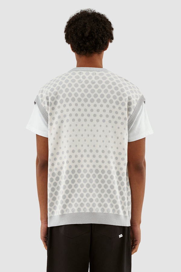 Karl Dots Knit - Cream/Light Grey