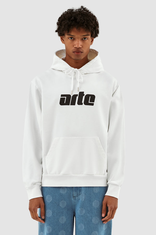 Hannes Logo Hoodie - White