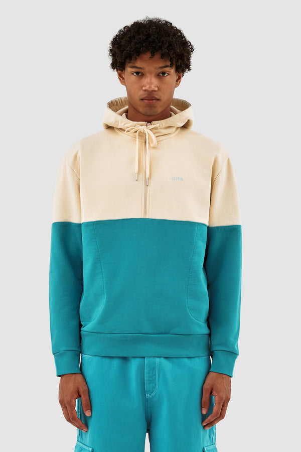 Henny Multi Hoodie - Cream/Lake Blue