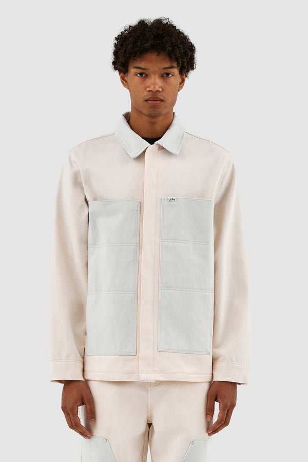 Jones Colorblock Jacket - Cream/Nimbus Cloud