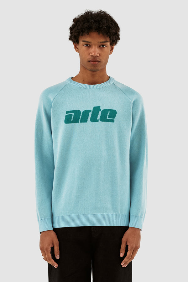 Klee Logo Sweater - Light Blue/Lake Blue - Arte Antwerp