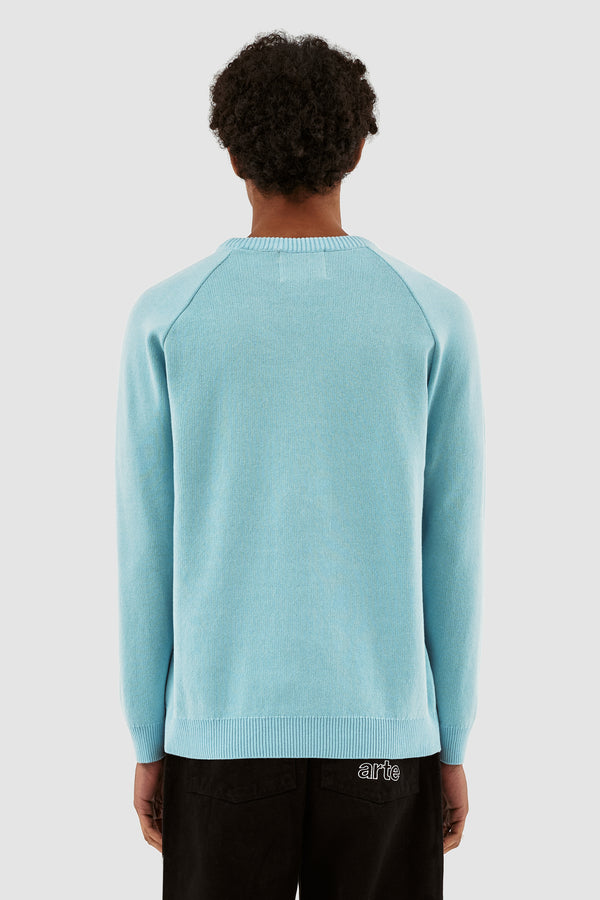 Klee Logo Sweater - Light Blue/Lake Blue - Arte Antwerp
