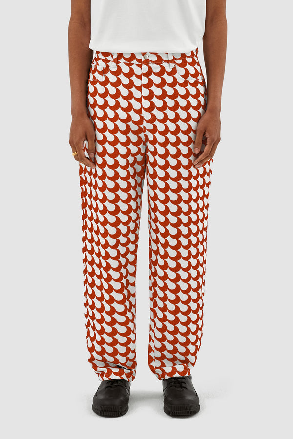 Paul Bau Print - Red/White