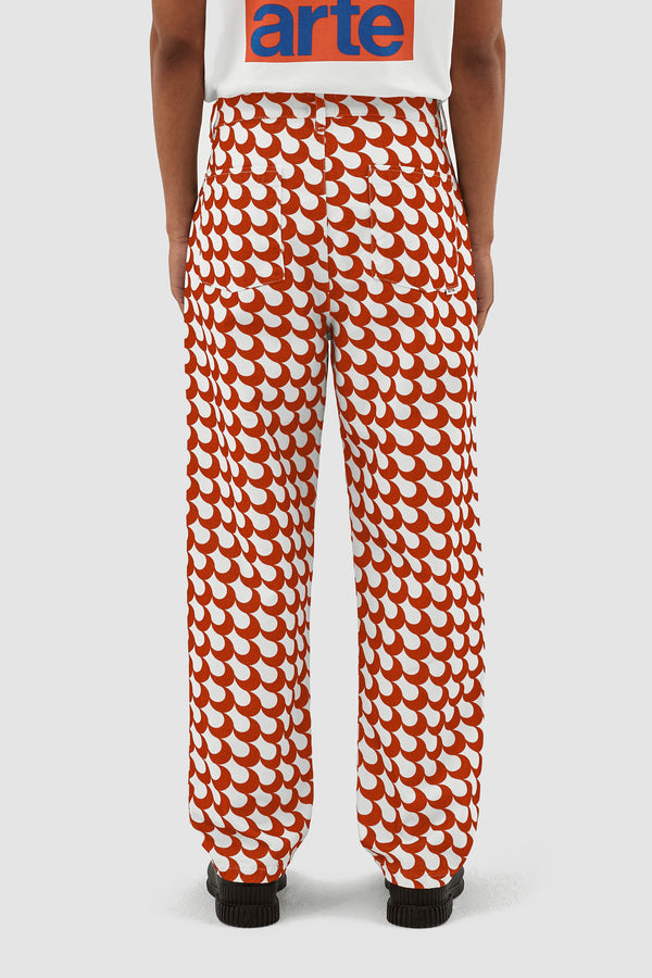 Paul Bau Print - Red/White