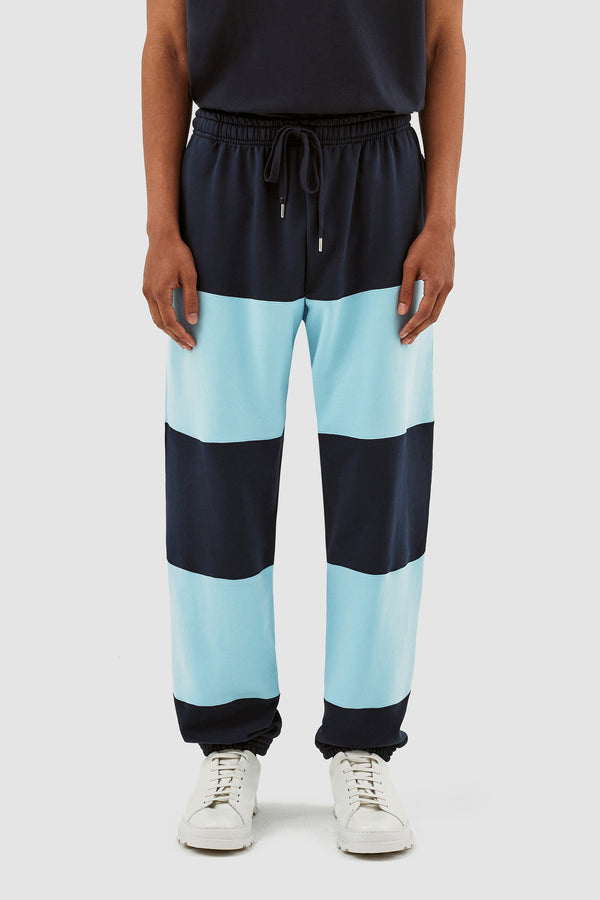 Tristian Stripes Pants - Navy/Light Blue