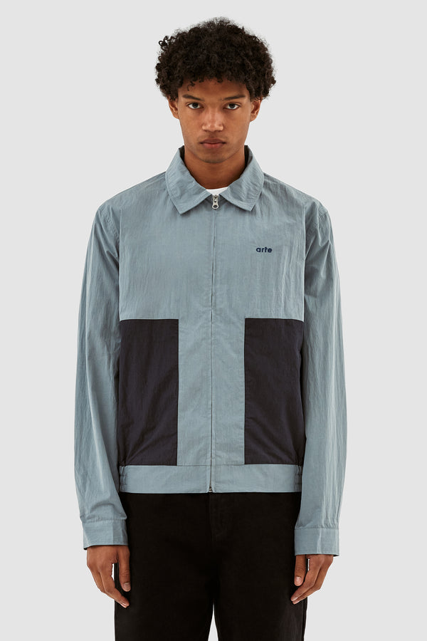 Julian Colorblock Jacket - Grey Blush/Navy - Arte Antwerp