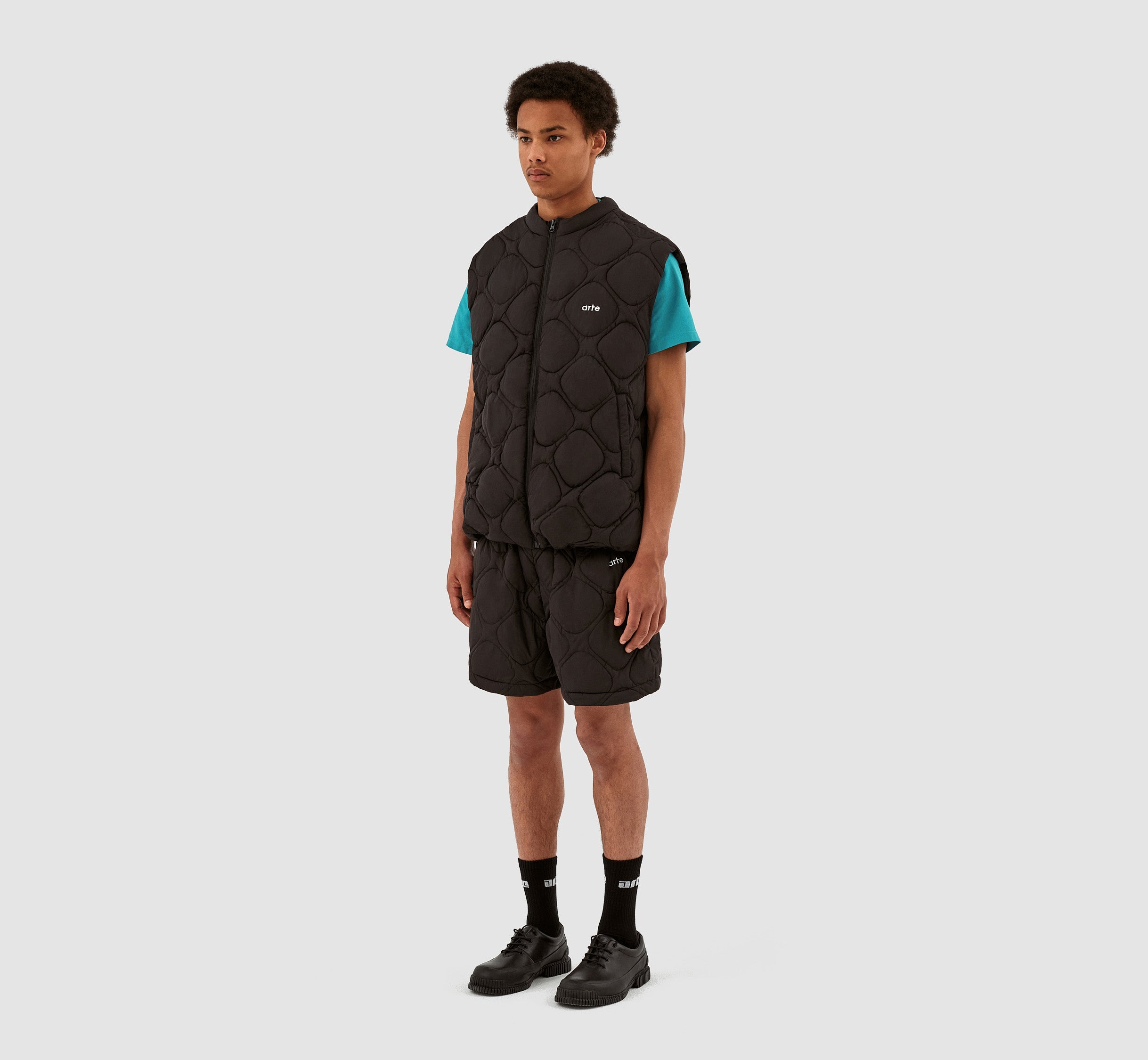 Steiner Quilted Shorts - Black