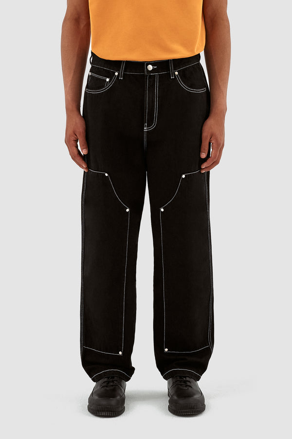 Poelizig Workwear Pants - Black Denim