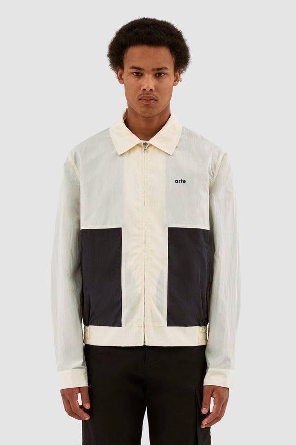 Julian Colorblock Jacket - Cream/Navy