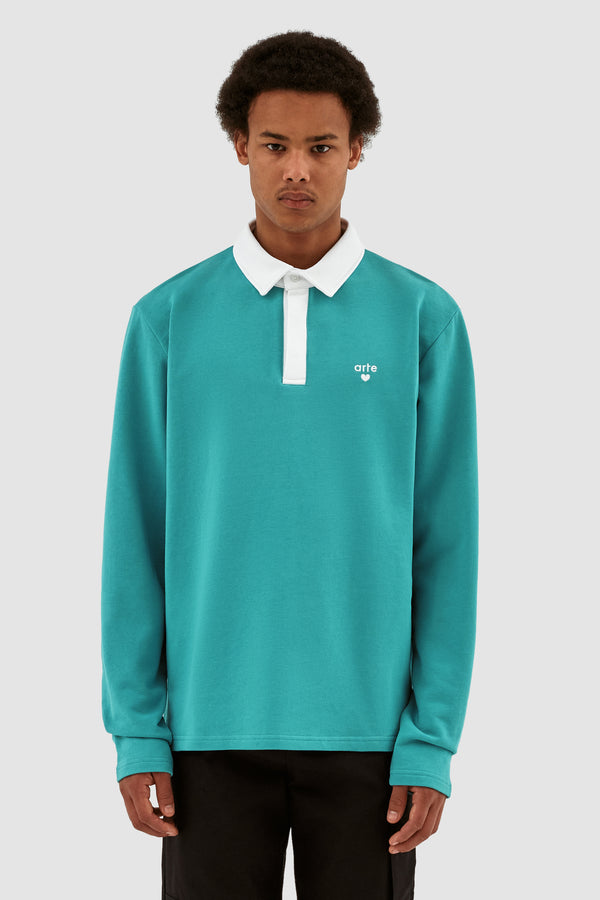 Leonard Collar Longsleeve - Lake Blue