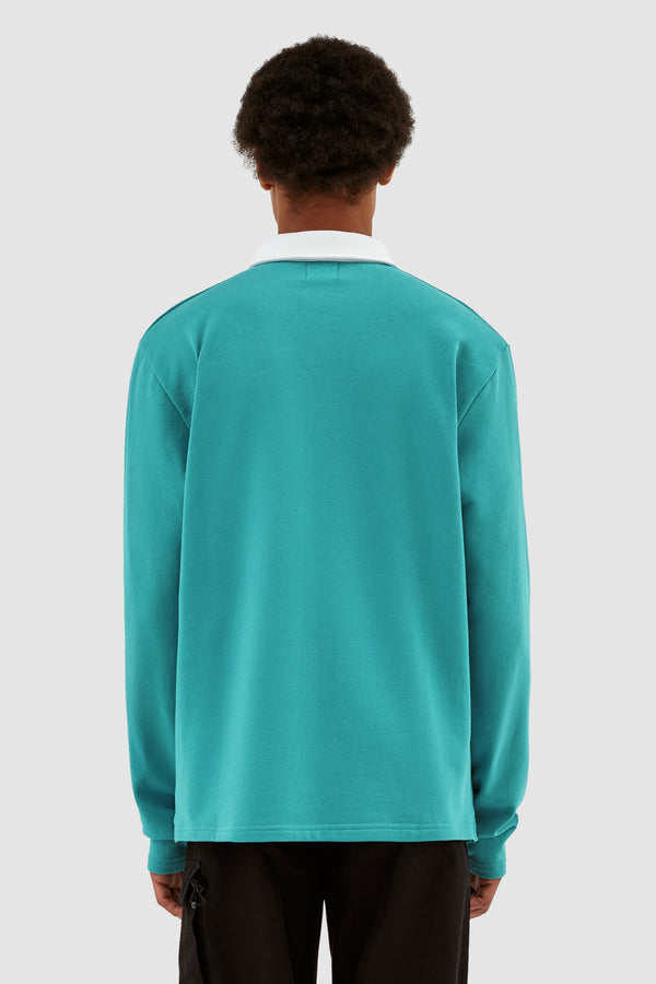Leonard Collar Longsleeve - Lake Blue