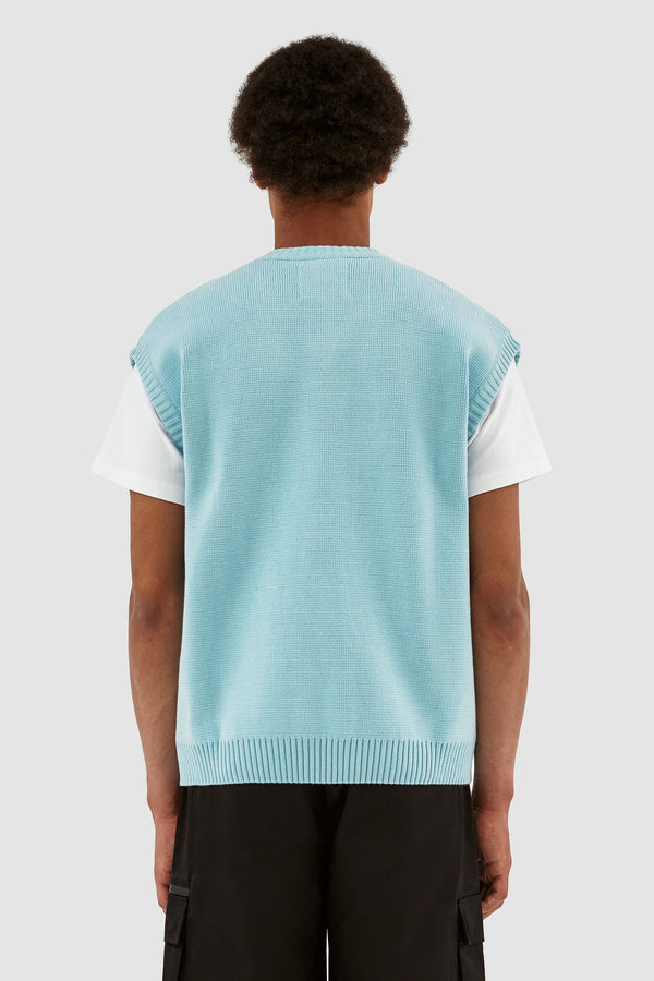 Karl Logo Knit - Light Blue