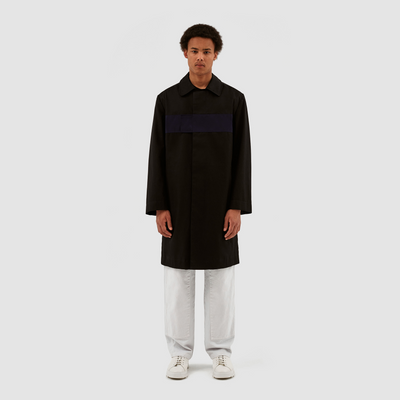 Joe Strap Coat - Black/Navy