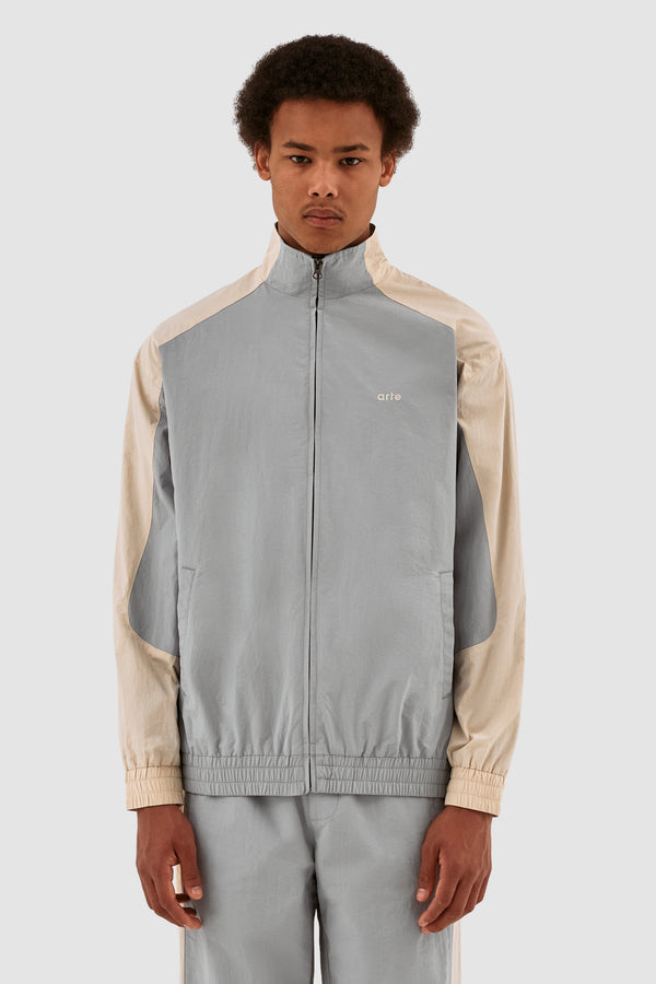 Jordan Colorblock Jacket - Cream/Grey