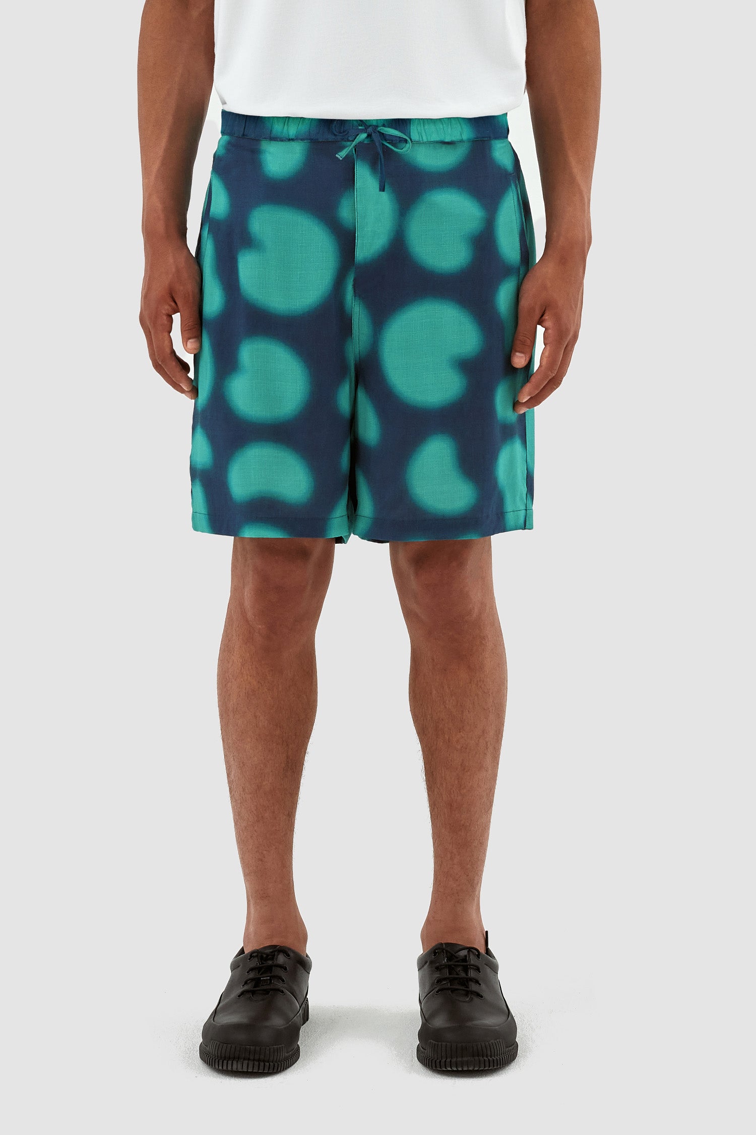 Stolp Print Short - Navy/Green