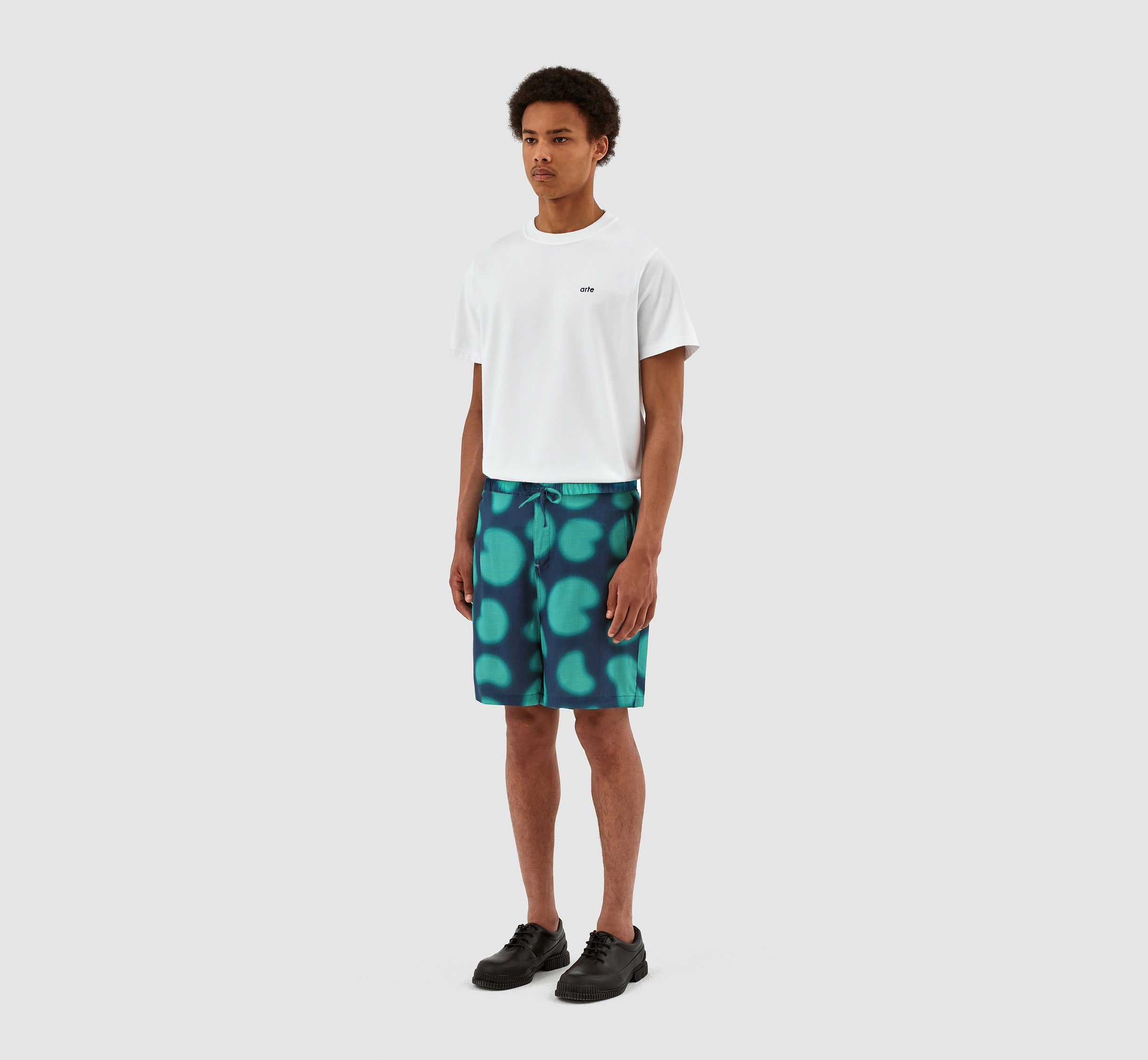 Stolp Print Short - Navy/Green