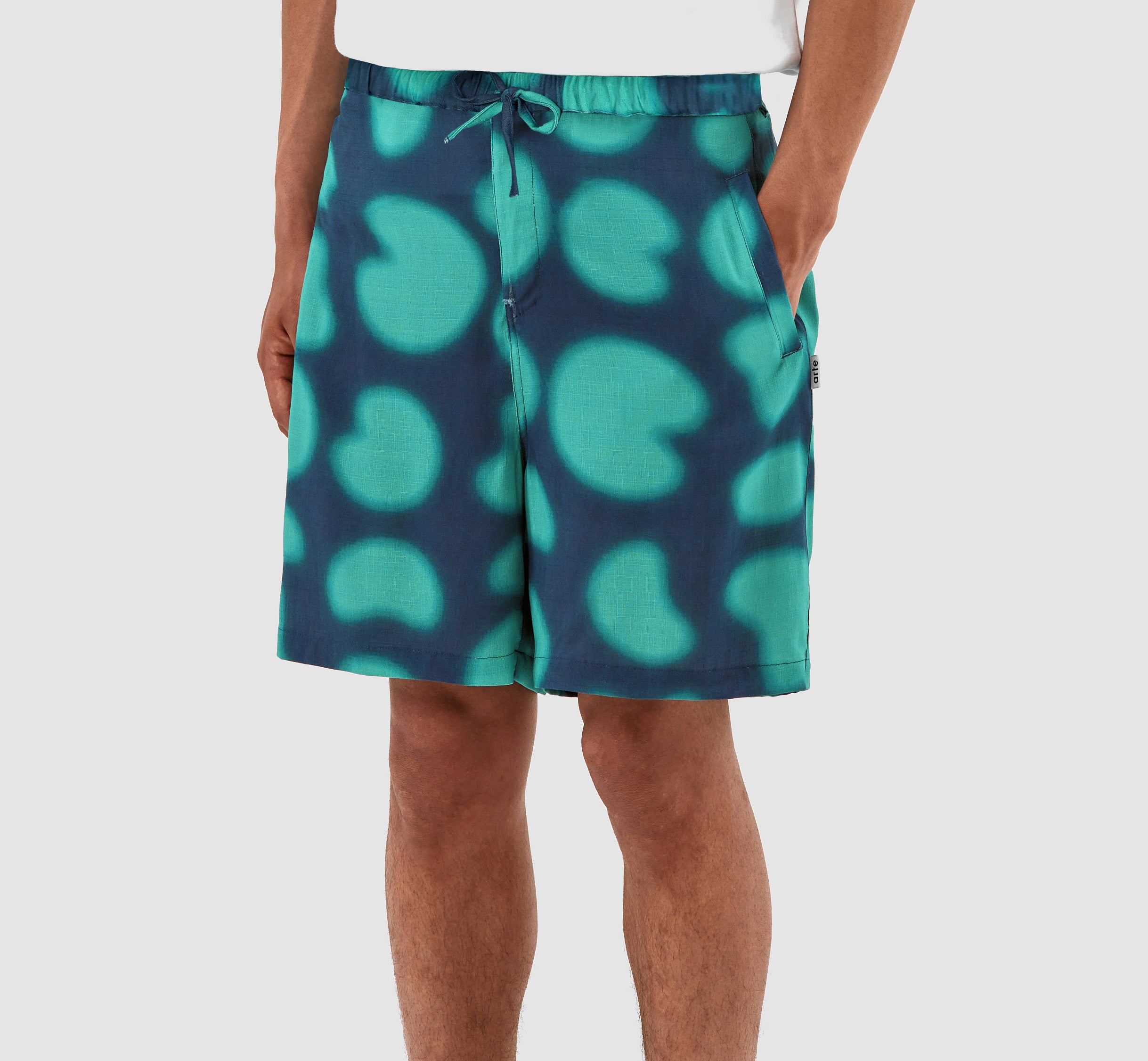 Stolp Print Short - Navy/Green