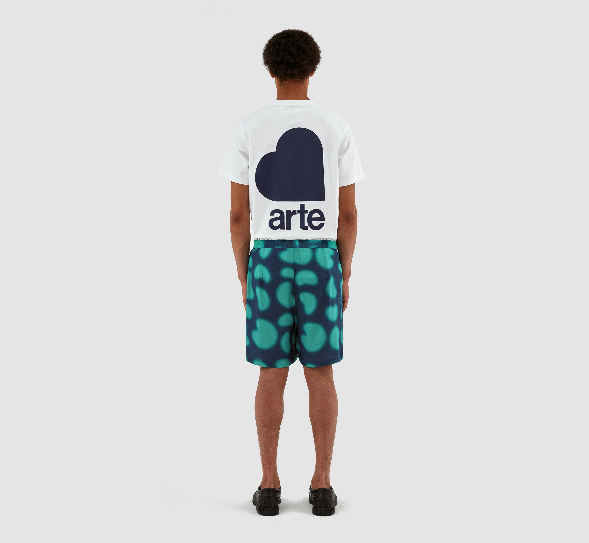 Stolp Print Short - Navy/Green