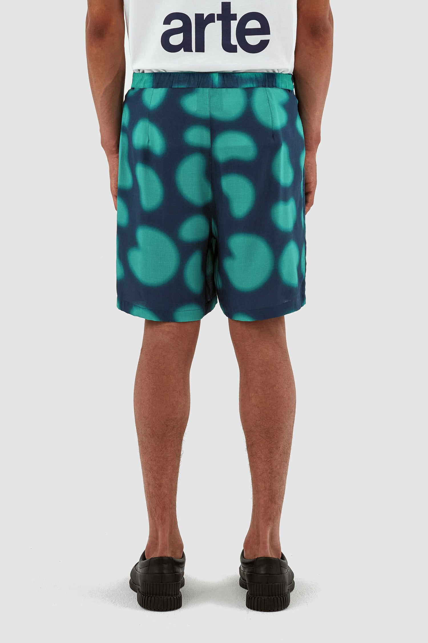 Stolp Print Short - Navy/Green