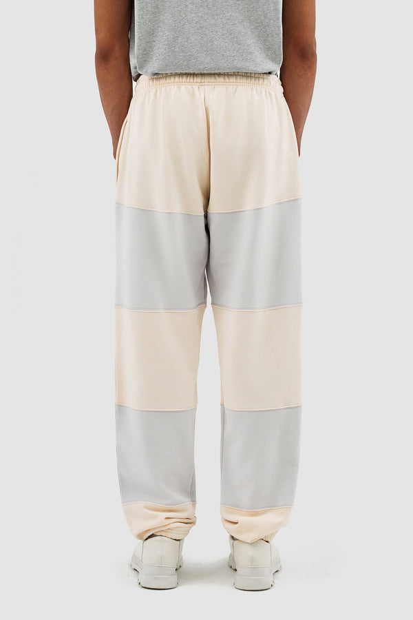 Tristian Stripes Pants - Cream/Light Grey
