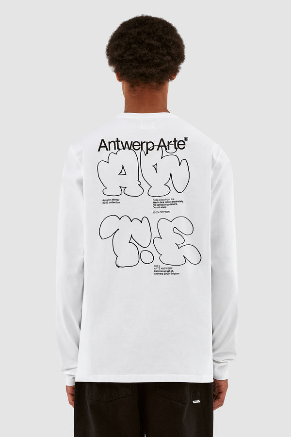 Lee Back Tag Longsleeve - White