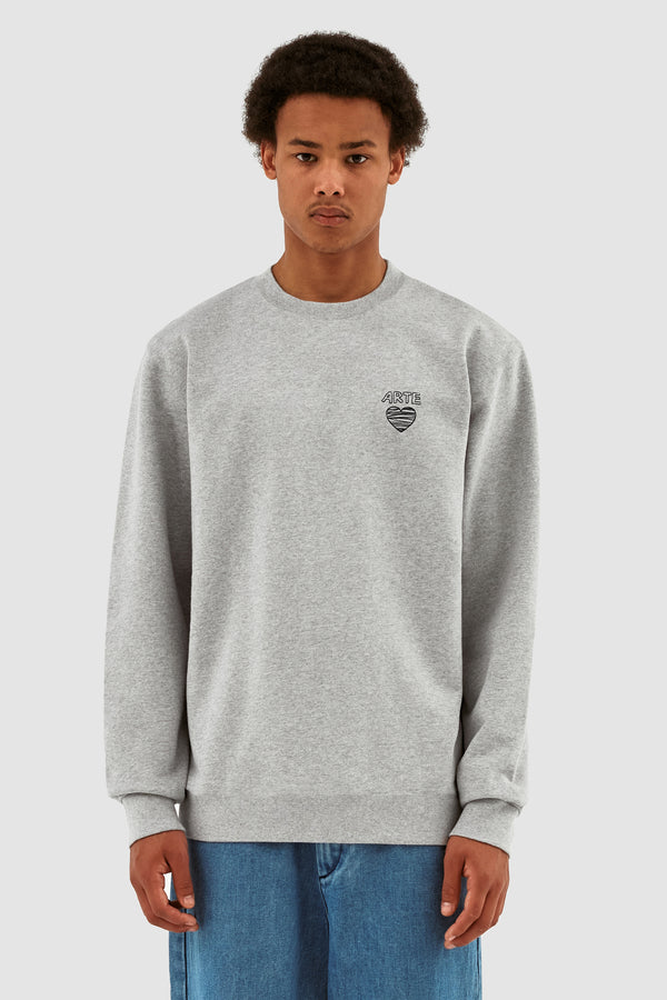 Clarck Scribble Crewneck - Grey