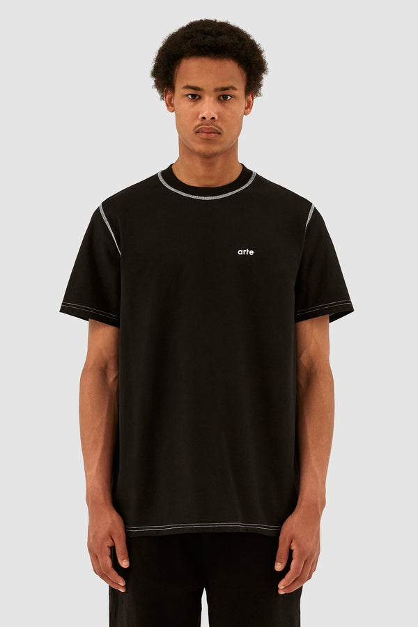 Turner Contrast T-shirt - Black