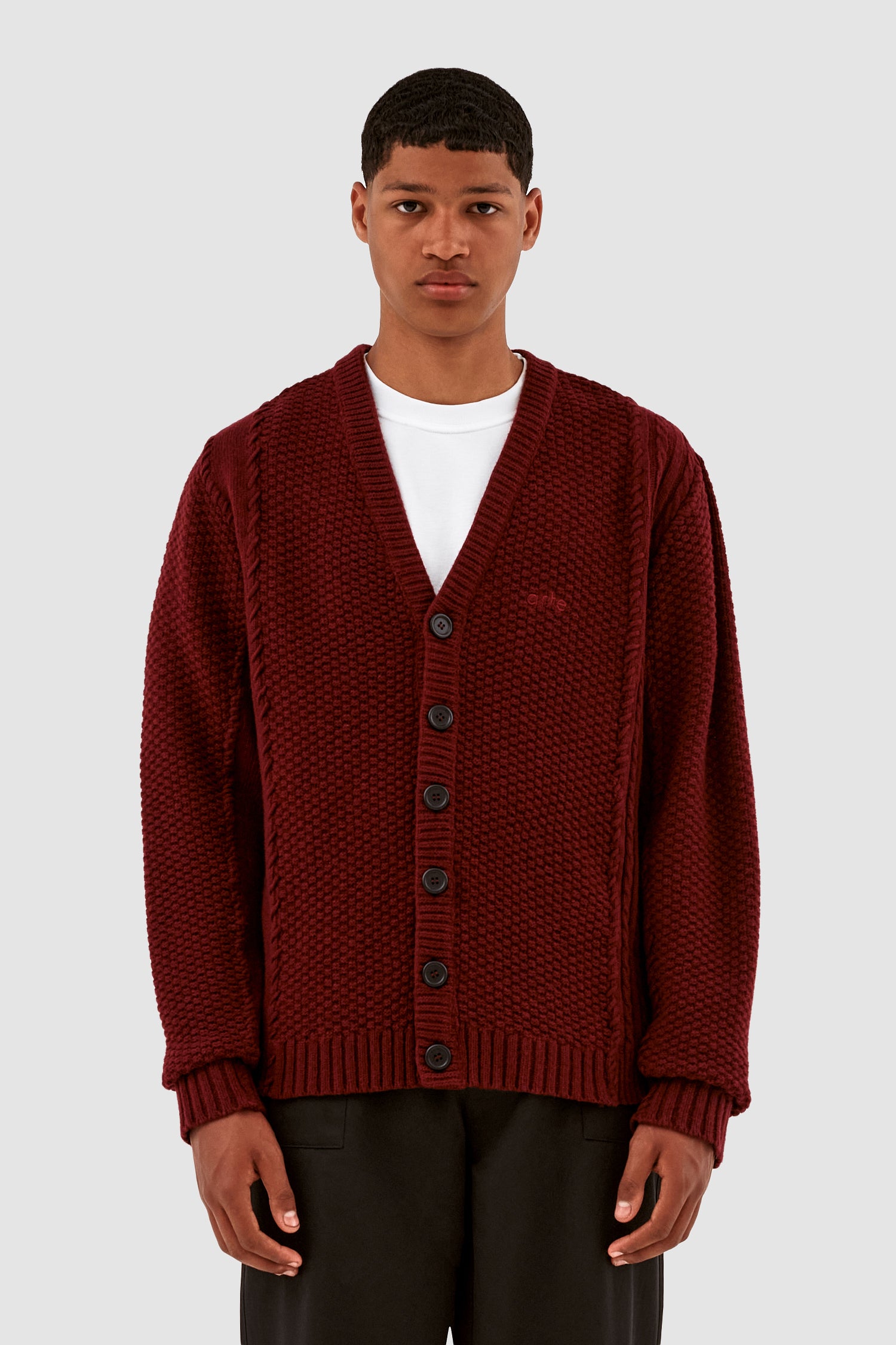 Kyle Cardigan Bordeaux Arte Antwerp