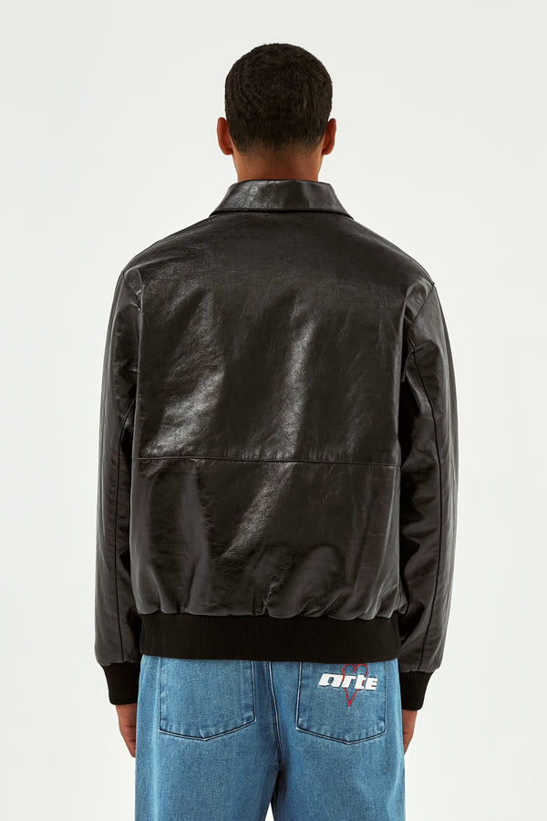 Jonah Patent Jacket - Black