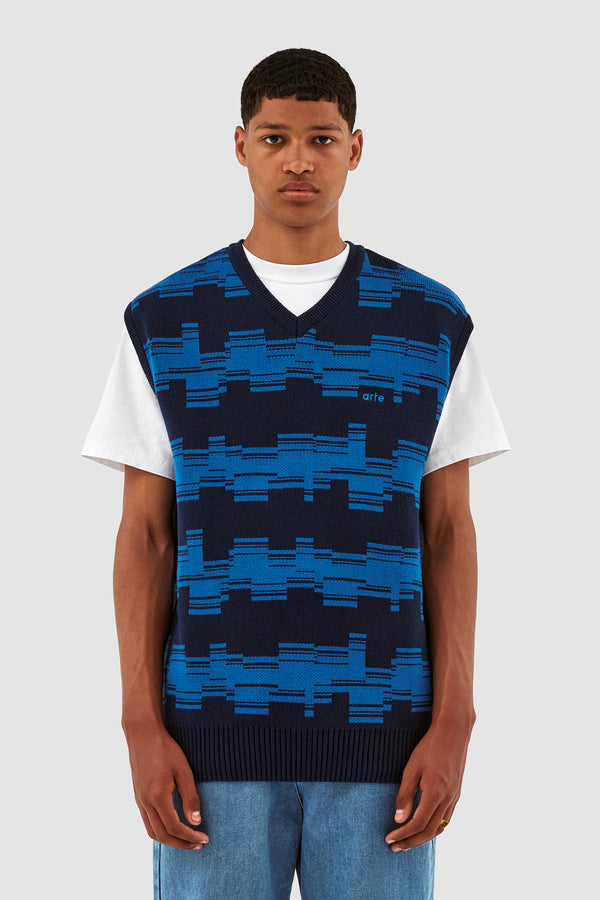 Karl Tertis Knit - Navy/Blue