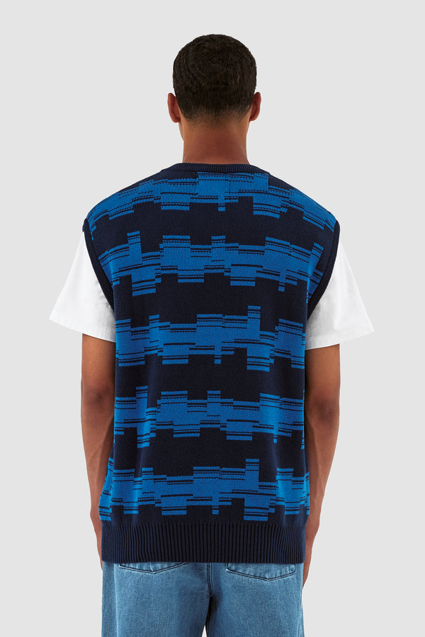 Karl Tertis Knit - Navy/Blue
