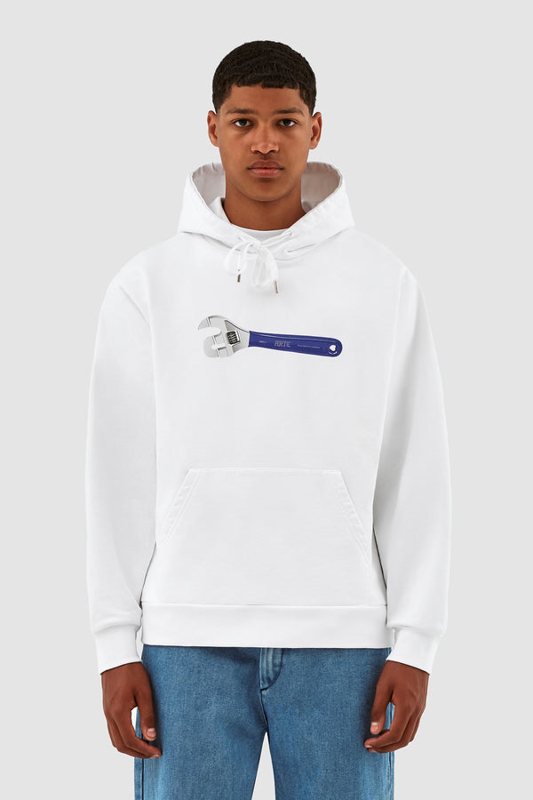 Harris Tool Hoodie - White