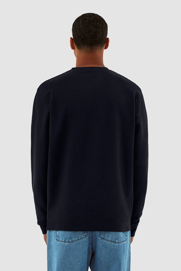 Clarck Scribble Crewneck - Navy