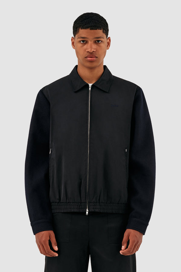Johnson Wool Jacket - Black/Navy