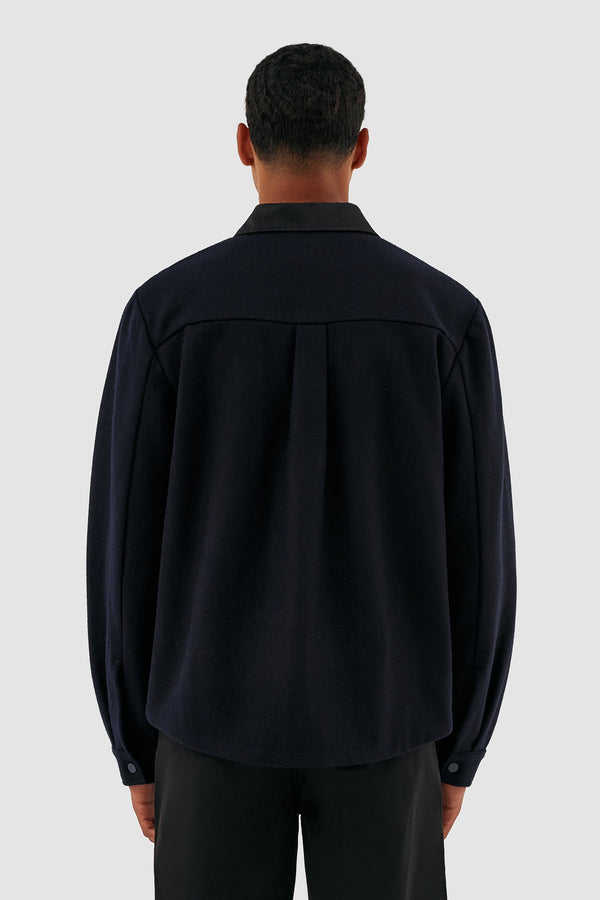 Johnson Wool Jacket - Black/Navy