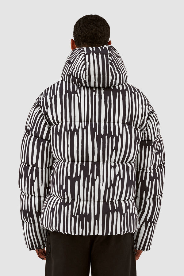 Joey Pereira Puffer Jacket - Black/White