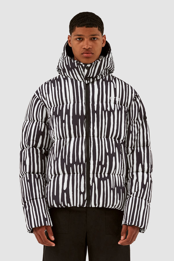 Joey Pereira Puffer Jacket - Black/White