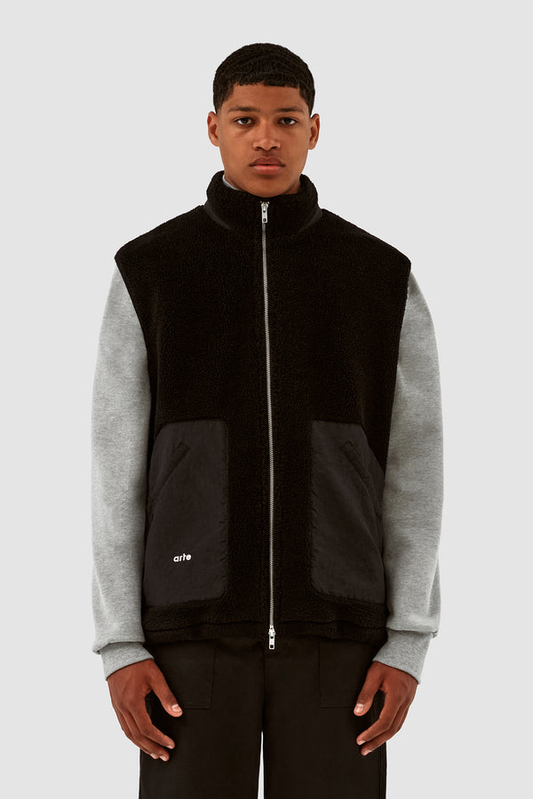 Vince Sherpa Vest - Black