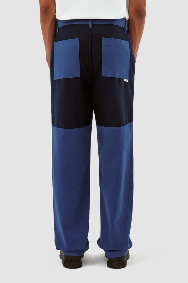 Porter Wool Cotton Pants - Blue