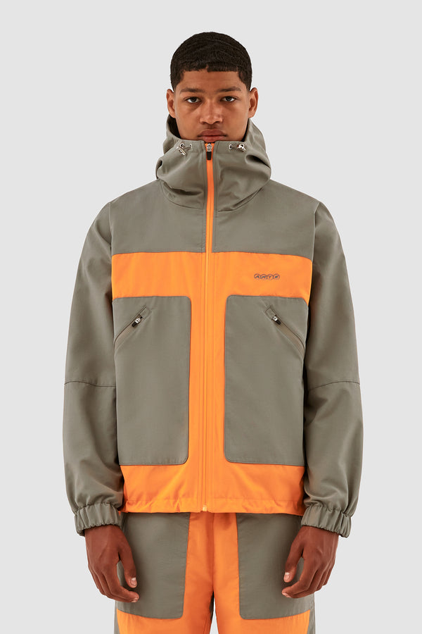 Jeff Jacket - Orange/Grey