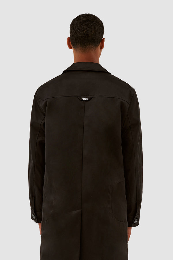 Joe Nylon Coat - Black
